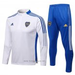 Ensemble Survetement Sweat Boca Juniors 2021-2022 Blanc