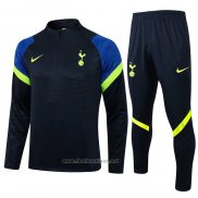 Ensemble Survetement Sweat Tottenham Hotspur Enfant 2021-2022 Bleu