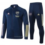 Ensemble Survetement Veste Arsenal Enfant 2020-2021 Bleu