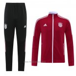 Ensemble Survetement Veste Bayern Munich 2021-2022 Rouge