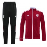 Ensemble Survetement Veste Bayern Munich 2021-2022 Rouge