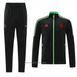 Ensemble Survetement Veste Manchester United 2021-2022 Noir