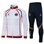 Ensemble Survetement Veste Paris Saint-Germain Jordan 2021-2022 Blanc