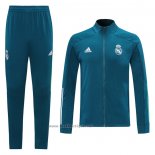 Ensemble Survetement Veste Real Madrid 2020-2021 Bleu