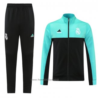 Ensemble Survetement Veste Real Madrid Special 2021-2022 Noir Y Vert