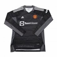 Maillot Manchester United Gardien Manches Longues 2021-2022 Noir