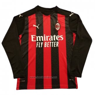 Maillot Milan AC Domicile Manches Longues 2020-2021