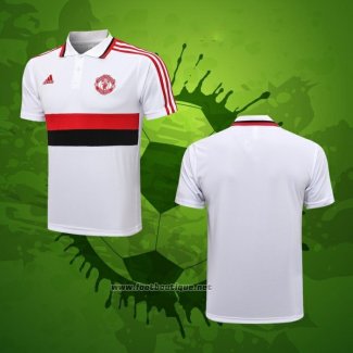 Maillot Polo Manchester United 2021-2022 Blanc