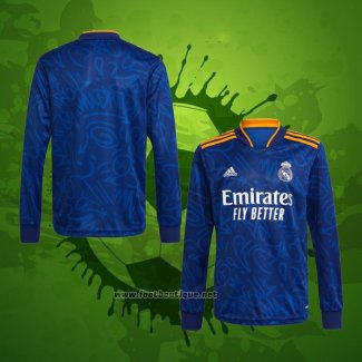 Maillot Real Madrid Exterieur Manches Longues 2021-2022