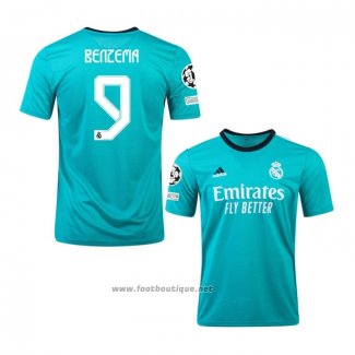 Maillot Real Madrid Joueur Benzema Third 2021-2022