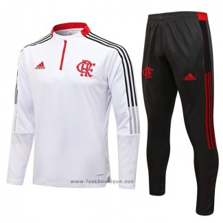 Ensemble Survetement Sweat Flamengo 2021-2022 Blanc