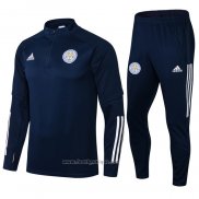 Ensemble Survetement Sweat Leicester City 2021-2022 Bleu