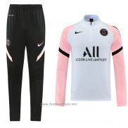 Ensemble Survetement Sweat Paris Saint-Germain 2021-2022 Blanc