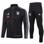 Ensemble Survetement Veste Allemagne 2020-2021 Noir