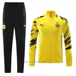 Ensemble Survetement Veste Dortmund 2020-2021 Jaune