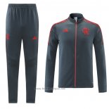 Ensemble Survetement Veste Flamengo 2021-2022 Gris