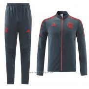 Ensemble Survetement Veste Flamengo 2021-2022 Gris