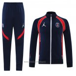 Ensemble Survetement Veste Paris Saint-Germain Jordan 2021-2022 Bleu