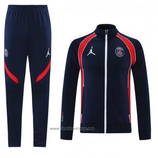 Ensemble Survetement Veste Paris Saint-Germain Jordan 2021-2022 Bleu