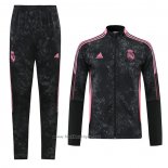 Ensemble Survetement Veste Real Madrid Enfant 2021 Noir