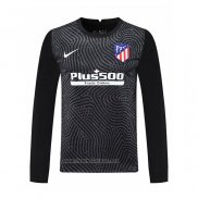 Maillot Atletico Madrid Gardien Manches Longues 2020-2021 Noir