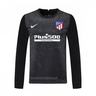 Maillot Atletico Madrid Gardien Manches Longues 2020-2021 Noir