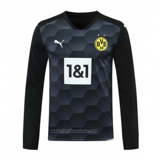 Maillot Dortmund Gardien Manches Longues 2020-2021 Noir