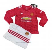 Maillot Manchester United Domicile Manches Longues Enfant 2020-2021