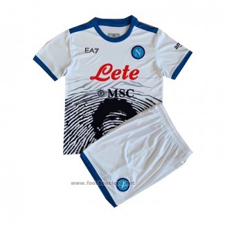 Maillot Naples Maradona Special Enfant 2021-2022 Blanc