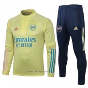 Ensemble Survetement Sweat Arsenal 2020-2021 Jaune