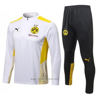 Ensemble Survetement Sweat Dortmund 2021-2022 Blanc