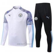 Ensemble Survetement Sweat Manchester City 2020-2021 Blanc