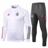 Ensemble Survetement Sweat Real Madrid 2020-2021 Blanc