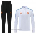 Ensemble Survetement Sweat Real Madrid 2021-2022 Blanc