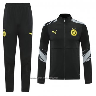 Ensemble Survetement Veste Dortmund 2020-2021 Noir