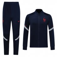 Ensemble Survetement Veste France Enfant 2020 Bleu