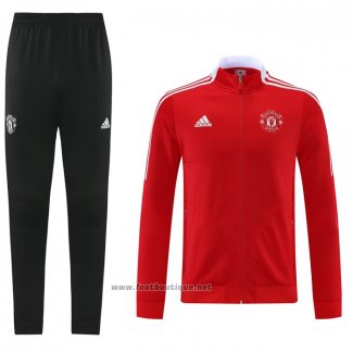 Ensemble Survetement Veste Manchester United 2021-2022 Rouge