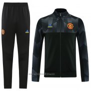 Ensemble Survetement Veste Manchester United Special 2021-2022 Noir