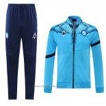 Ensemble Survetement Veste Naples 2021-2022 Bleu