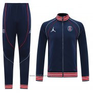 Ensemble Survetement Veste Paris Saint-Germain 2021 Bleu