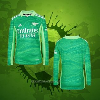 Maillot Arsenal Gardien Manches Longues 2021-2022 Vert