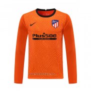 Maillot Atletico Madrid Gardien Manches Longues 2020-2021 Orange