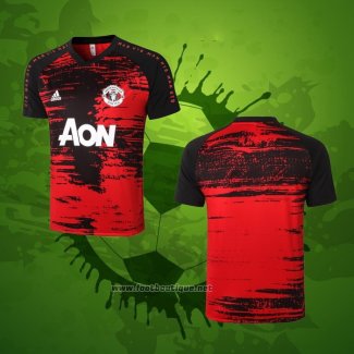 Maillot Entrainement Manchester United 2020-2021 Rouge