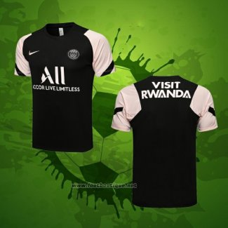 Maillot Entrainement Paris Saint-Germain 2021-2022 Noir Y Rosa