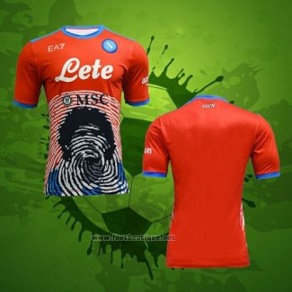 Maillot Naples Maradona Special 2021-2022 Rouge