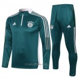 Ensemble Survetement Sweat Bayern Munich 2021-2022 Vert