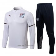 Ensemble Survetement Sweat Manchester City 2021-2022 Blanc