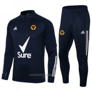 Ensemble Survetement Sweat Wolves 2021-2022 Bleu