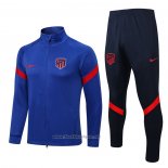 Ensemble Survetement Veste Atletico Madrid 2022-2023 Bleu