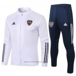 Ensemble Survetement Veste Boca Juniors 2020-2021 Blanc